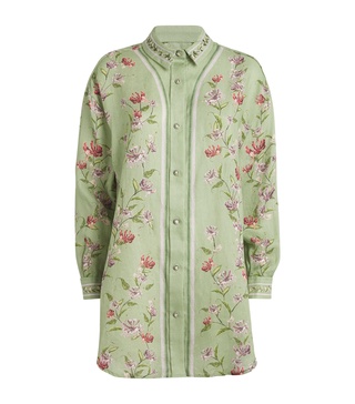 Linen Floral Print Cecilia Shirt