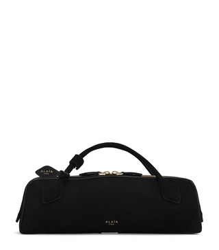 Suede Le Teckel Top-Handle Bag