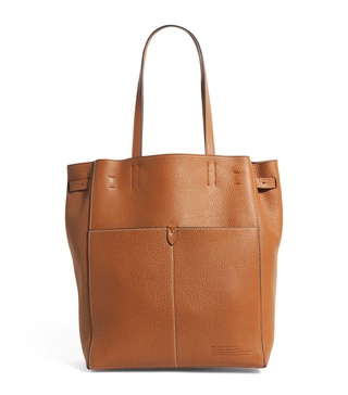 Leather N/S Return To Nature Tote Bag