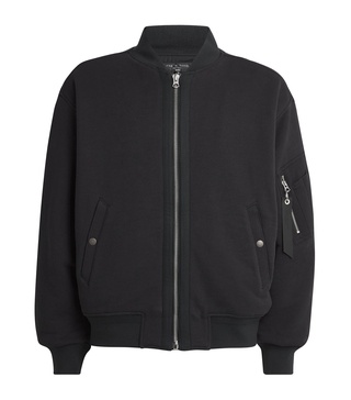 Cotton-Blend Bomber Jacket
