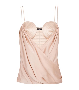 Silk Strappy Bustier Top