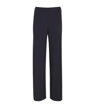 Crepe High-Waist Trousers