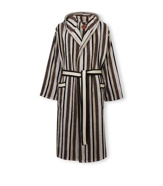 Towelling Striped Craig Robe (Large)