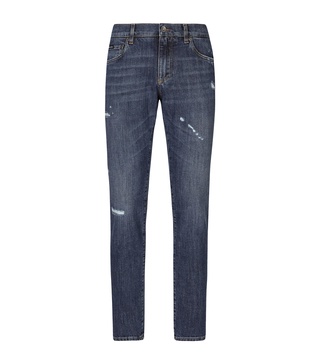 Slim-Fit Distressed Jeans