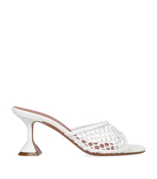 Leather Lupita Net Mules 70
