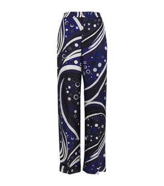Silk Fontane Wide-Leg Trousers