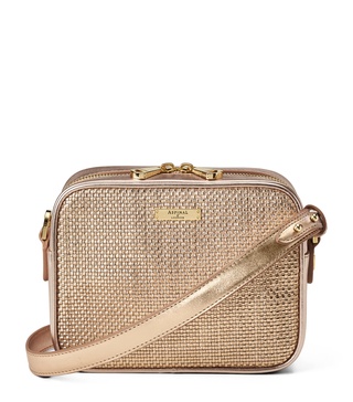 Leather Woven Camera Bag