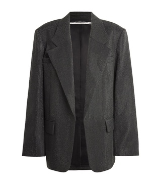 Wool Crystal-Embellished Hotfix Blazer