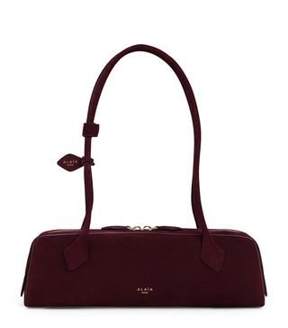 Medium Suede Le Teckel Shoulder Bag