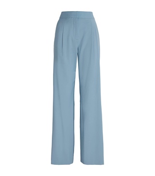 Wool-Blend Robinne Wide-Leg Trousers