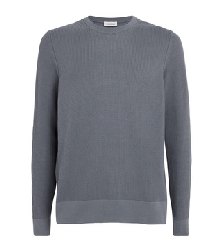 Textured Rice-Stitch Sweater