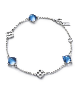 Sterling Silver and Crystal Médicis Riviera Bracelet