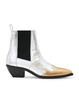 Leather Denver Stud Ankle Boots 43
