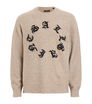 Wool-Blend Scripture Sweater