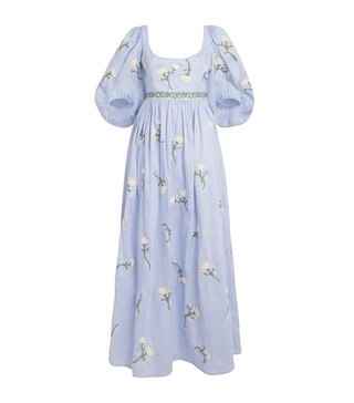 Linen Viviane Soledad Maxi Dress