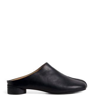 Leather Square-Toe Sandals