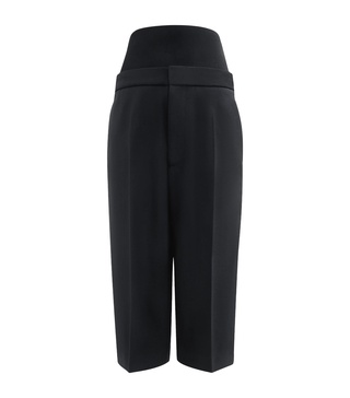 Stretch-Wool Knitted-Band Shorts