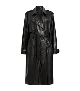 Leather Hendry Trench Coat