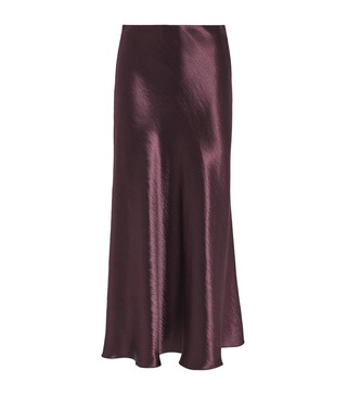 Satin Midi Skirt