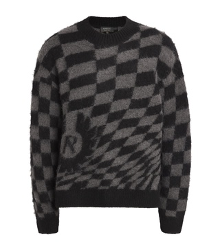 x Belstaff Wool-Blend Chequerboard Sweater