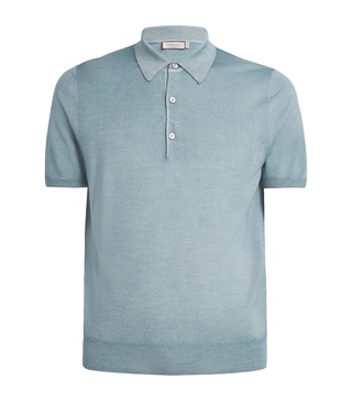 Wool-Silk Polo Shirt