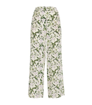 Silk Print Trousers