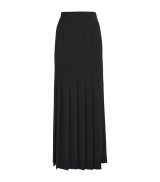 Pleated Maxi Skirt