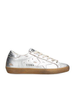 Metallic Leather Super-Star Sneakers