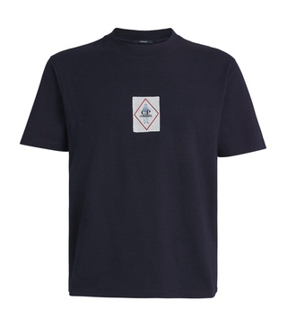 Cotton Vintage Stamp T-Shirt