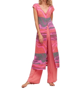 rao duster dress in pink