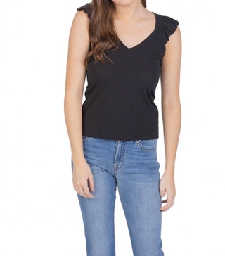 aven cami top in jet black