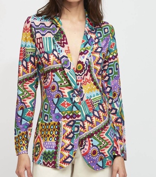 margot jacket in multi