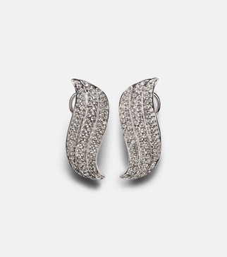 Celeste Small 18kt white gold earrings with diamonds