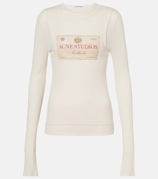 Logo printed layered top