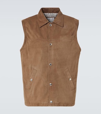 Suede vest