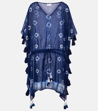 Tie-dye cotton kaftan