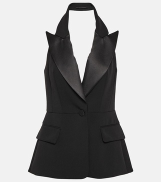 Aletta halterneck wool vest