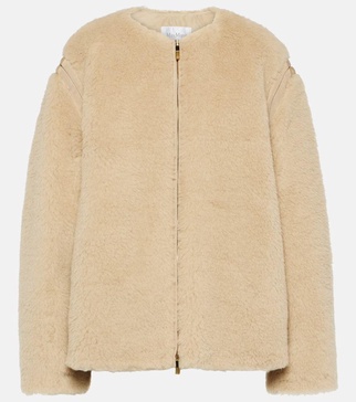 Panno alpaca, wool and silk teddy jacket