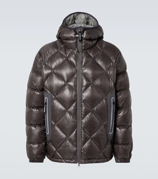 Quilted down jacket