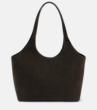 Cabas suede tote bag