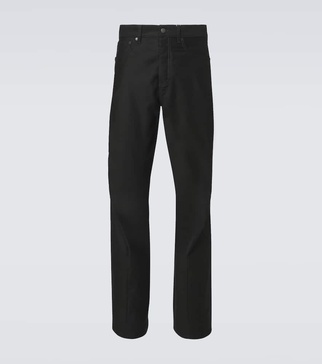 Cotton straight pants