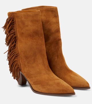 Marfa fringed suede ankle boots