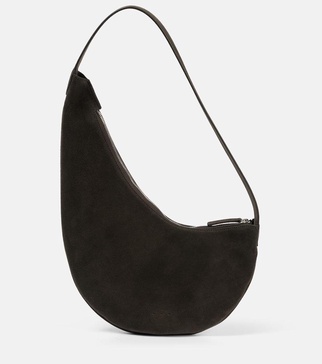 Lune Mini suede shoulder bag