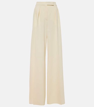 Karub high-rise wide-leg wool pants