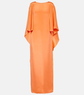 Elegante Baleari silk crêpe de chine gown