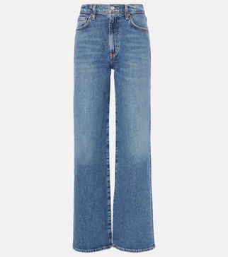 Harper mid-rise wide-leg jeans 