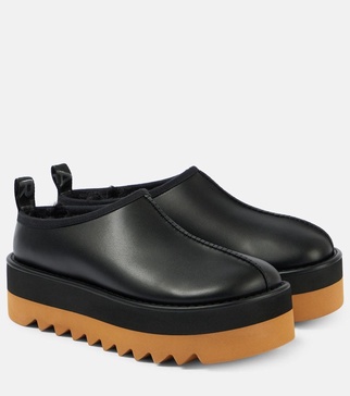 Sneak-Elyse faux leather platform sneakers