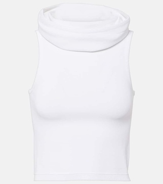 Hooded crop top