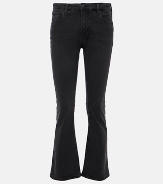 Jodi Crop high-rise flared jeans