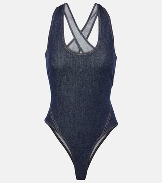 Denim bodysuit